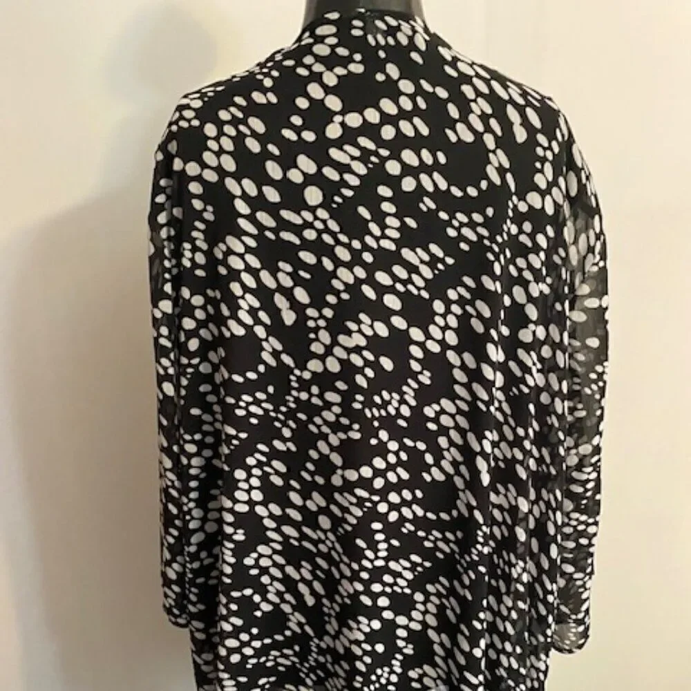 Russell Kemp Black Label Embellished Cardigan & Cami, size 4X